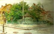Nils Kreuger kreugers teckning av kreugerska garden china oil painting artist